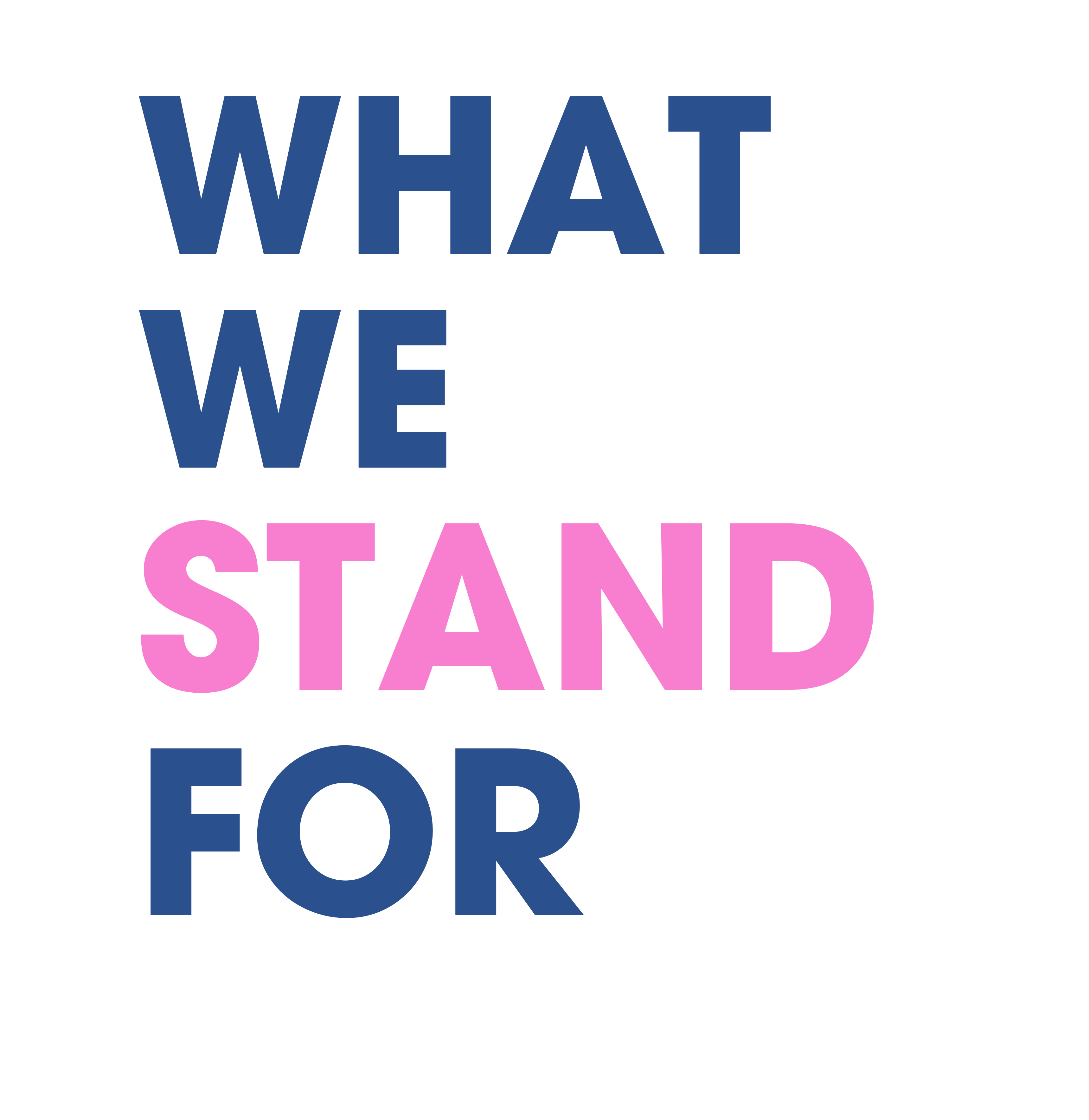 What we stand for